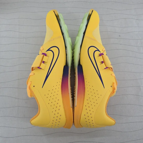 Nike Mens Air Zoom LJ Elite Long Jump Burst Yellow Track Shoe FZ9326-800 Sz 11.5 - Picture 7 of 10